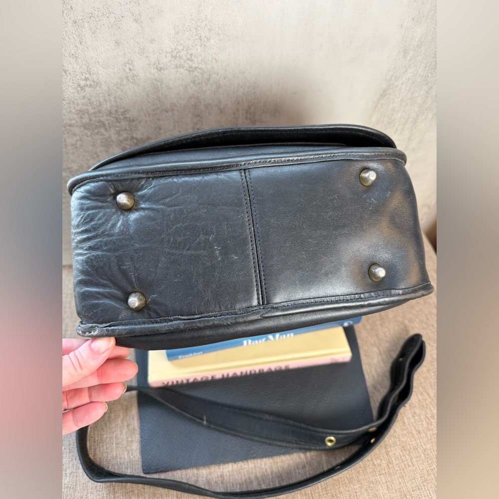 🖤 Vintage Coach Stewardess Crossbody Bag | Black |9525 | 2001 | Costa Rica - Picture 7 of 11
